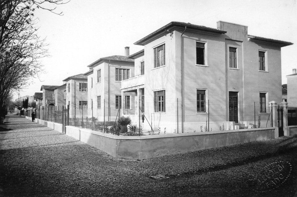 Biblioteca Federiciana, Alberto Eusebi, Fano, Case Popolari di viale Vittorio Veneto, 1932 circa, gelatina a sviluppo