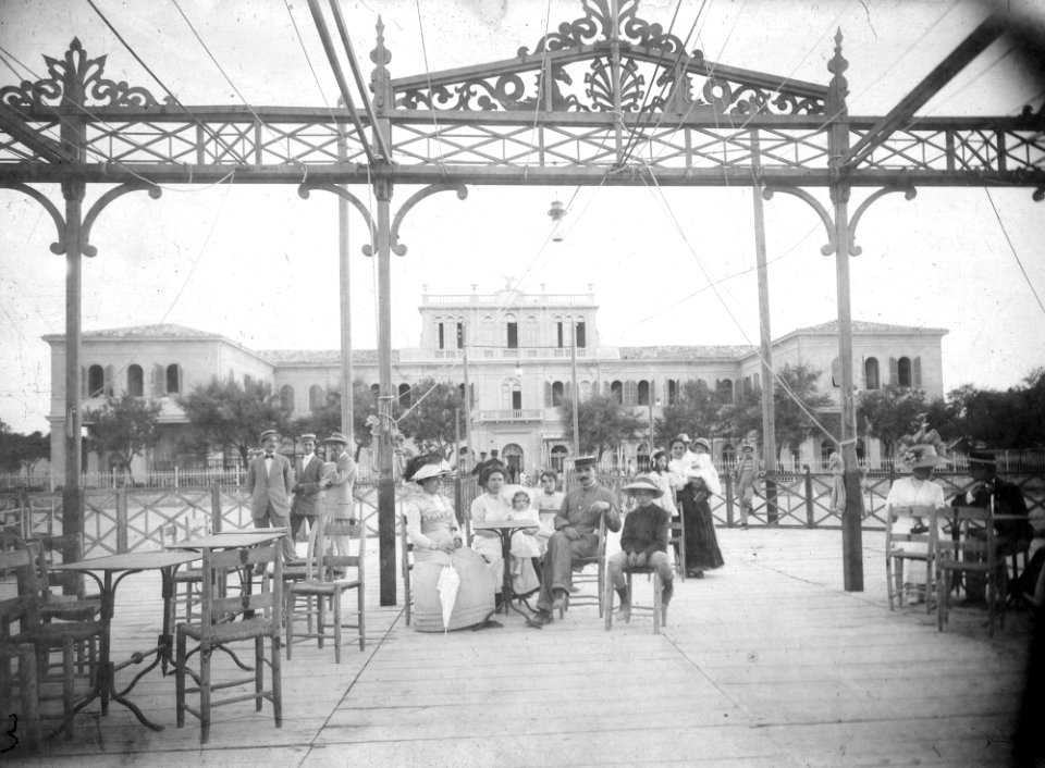 Biblioteca Federiciana, Gaetano Baviera, Fano, La Piattaforma dello Stabilimento Balneare, ante 1919, gelatina a sviluppo