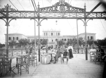 Biblioteca Federiciana, Gaetano Baviera, Fano, La Piattaforma dello Stabilimento Balneare, ante 1919, gelatina a sviluppo