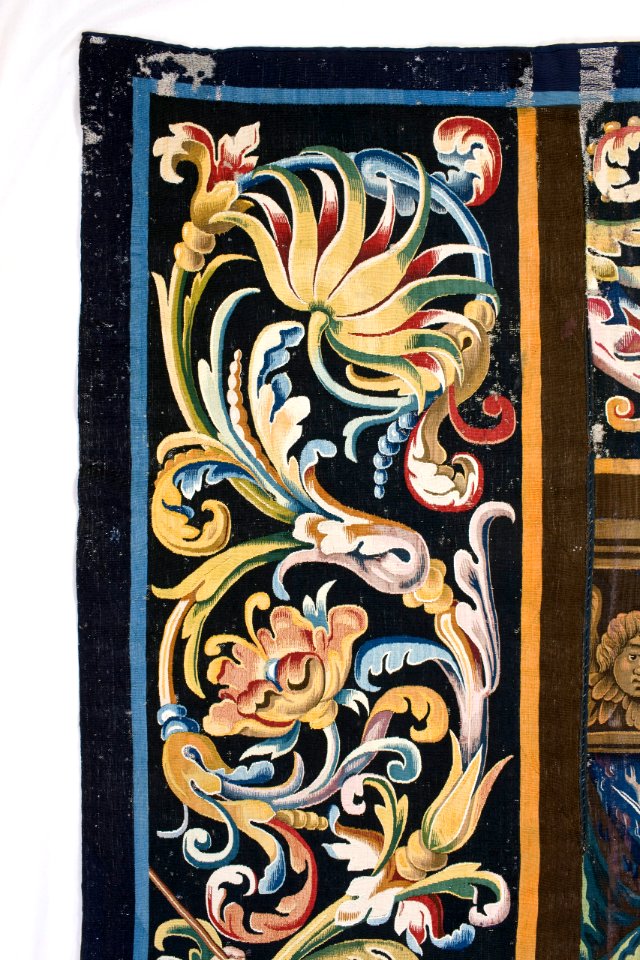 Bibliska historien. Bebådelsen. Efter konservering. Vänster bord upptill - Skoklosters slott - 87037