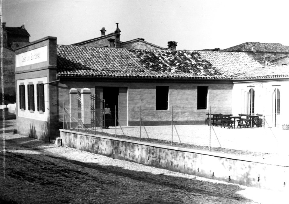 Biblioteca Federiciana, Abele Cerasoli, Fano, Casa dei Socialisti al Baluardo, 1919, gelatina a sviluppo