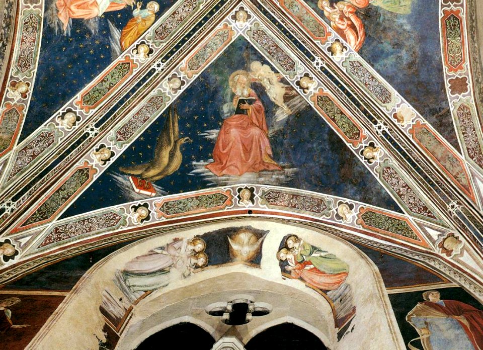 Bicci di Lorenzo, Florence, San Francesco, Four Evangelists 02, St John the Evangelist
