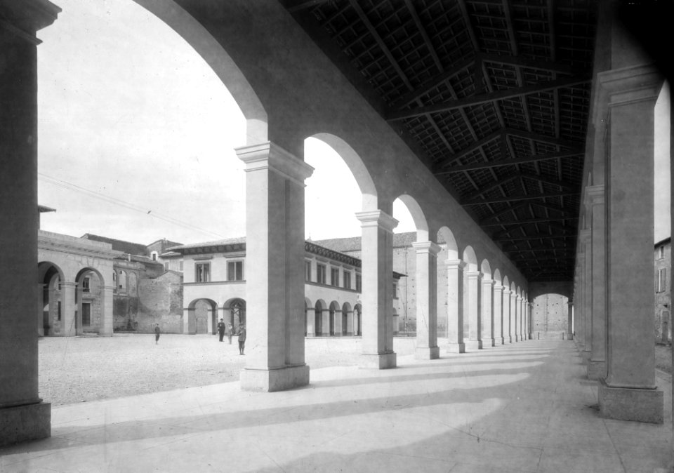 Biblioteca Federiciana, Gaetano Baviera, Fano, Piazza Andrea Costa, post 1912, gelatina a sviluppo