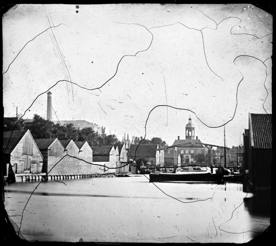 Bickersgracht, Gezien in zuidelijke richting vanaf de Realengracht, 1861 (max res)