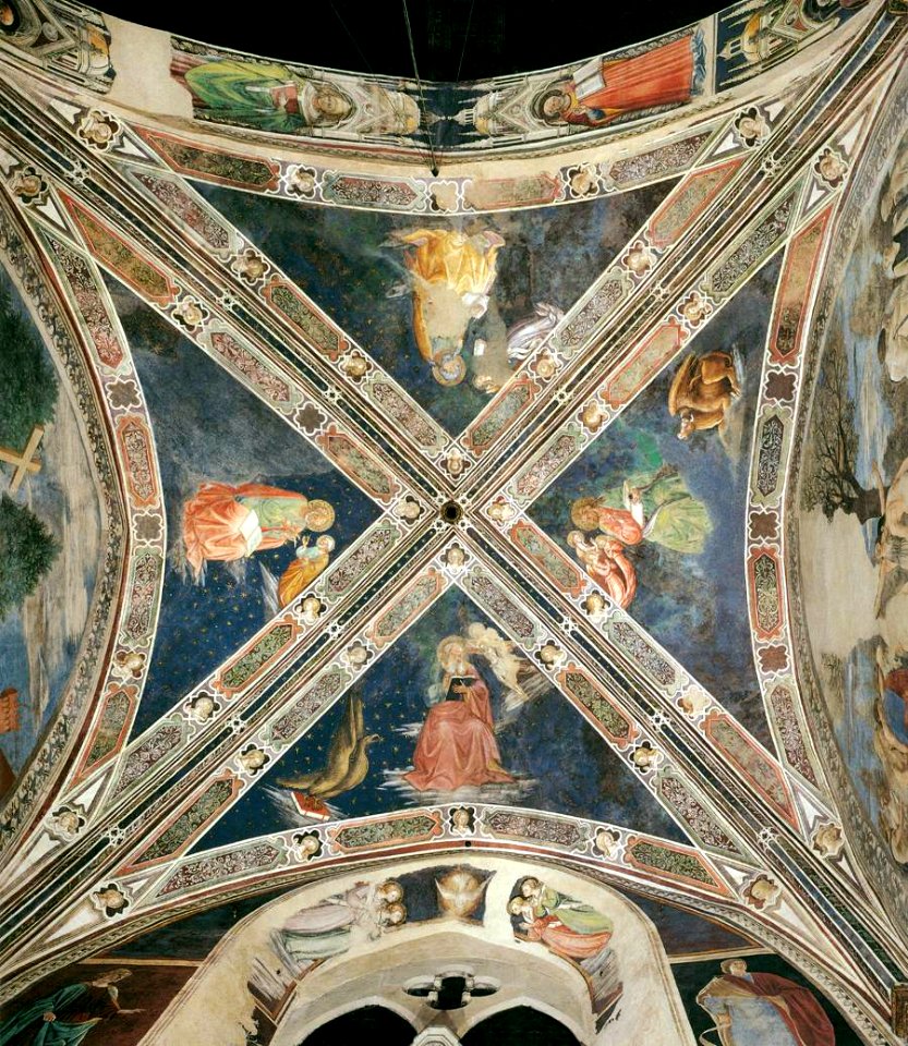 Bicci di Lorenzo, Florence, San Francesco, Four Evangelists 01