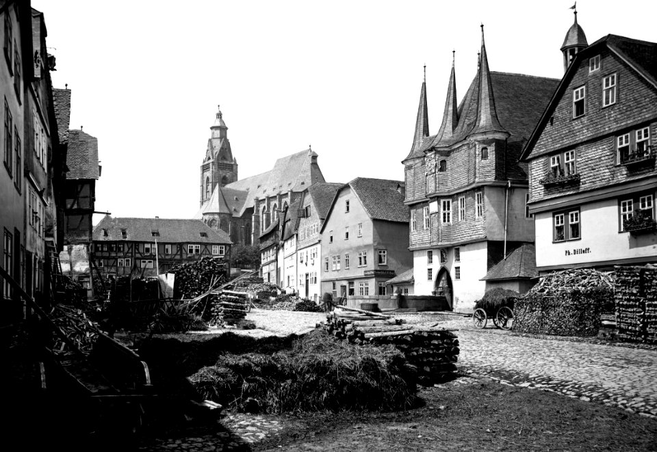 Bickell Frankenberg Obermarkt 1880