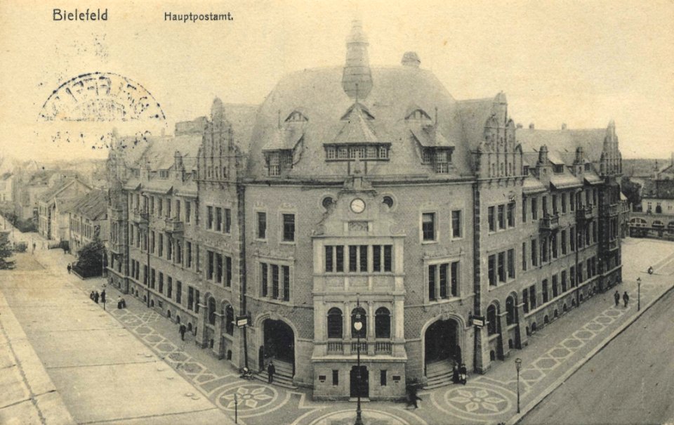 Bielefeld, Nordrhein-Westfalen - Postamt (Zeno Ansichtskarten)