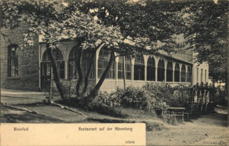 Bielefeld, Nordrhein-Westfalen - Restaurant Auf der Hünenburg (Zeno Ansichtskarten)