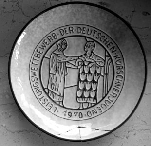 Biel Pelze, Leistungswettbewerb der deutschen Kürschnerjugend 1970, Teller