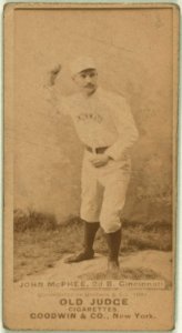 Bid McPhee, Cincinnati Red Stockings, baseball card portrait LCCN2007686980