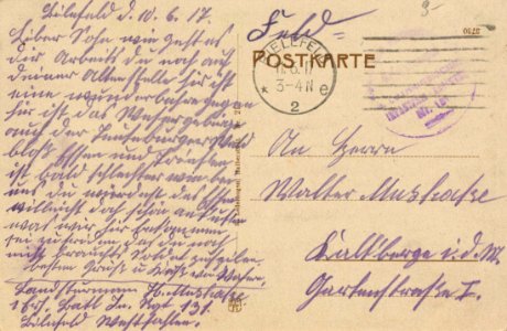 Bielefeld, Nordrhein-Westfalen - Sparrenberg; Johannisberg; Leineweberbrunnen (back) (Zeno Ansichtskarten)