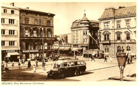 Bielsko-Biała, Plac Chrobrego 1937 photo