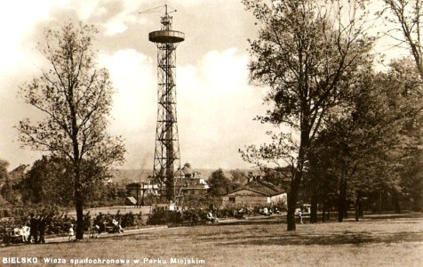 Bielsko-Biała, wieża spadochronowa 1938 photo