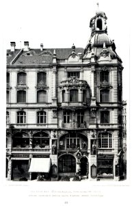 Bierhalle zum Weihenstephan, Friedrichstrasse 176, Berlin, Architekt Baumeister R. Schönner Berlin, Mitarbeiter Architekt Walther Sippel, Tafel 49, Kick Jahrgang II