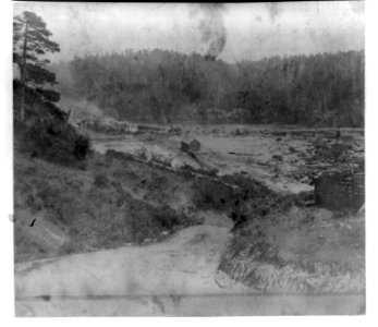 Big River Lumber Mills, looking east, Mendocino County LCCN2003653284