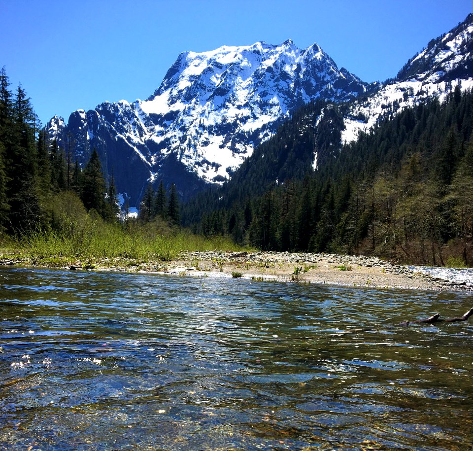Big Four Mtn from the South Fork Stillaguamish River, Mt. Baker-Snoqualmie National Forest