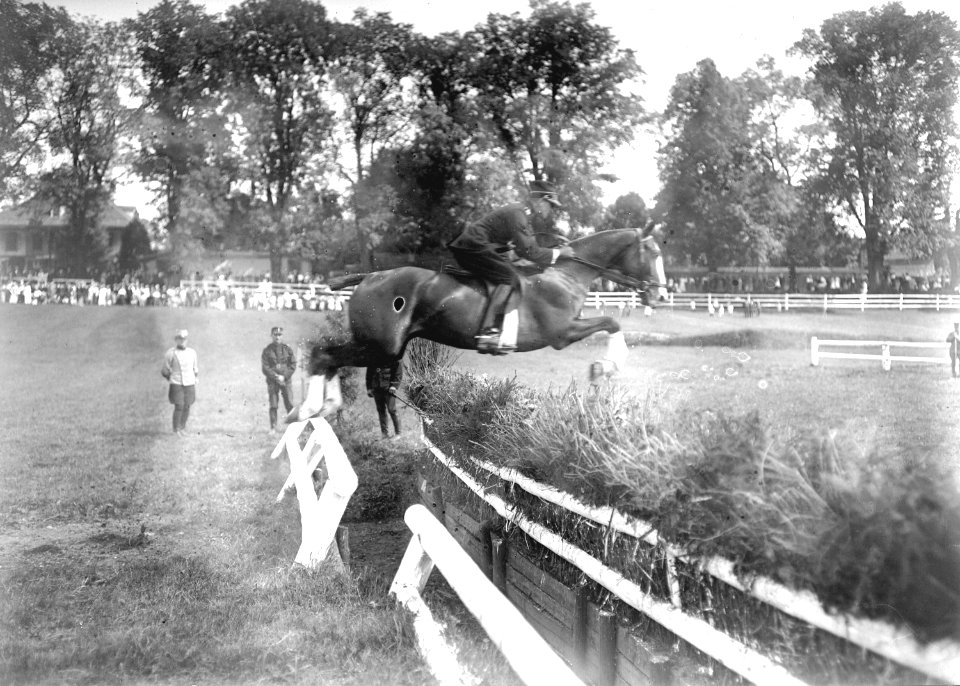 Bild von der Springkonkurrenz der Kavallerie Rekrutenschule Bern - CH-BAR - 3239794
