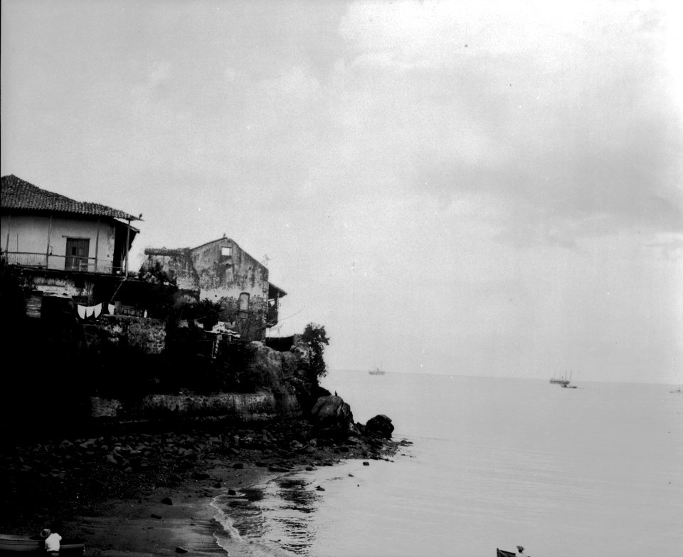 Bild från gamla hamnen i Panama. Panama City - SMVK - 002339