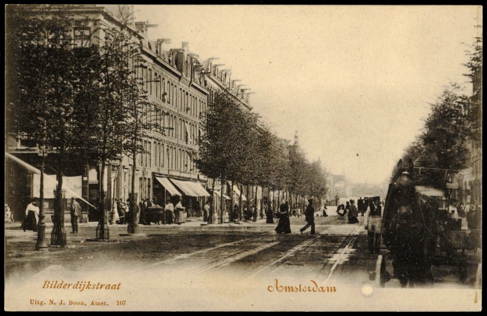 Bilderdijkstraat. Uitgave N.J. Boon, Amsterdam
