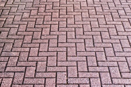 Composite stones concrete blocks paved photo