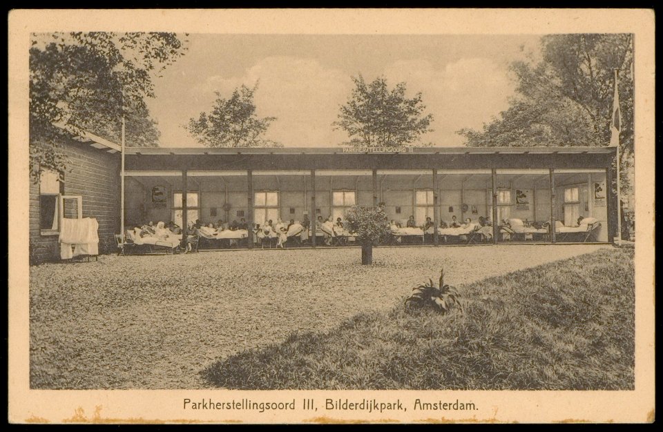 Bilderdijkpark e.o. met Parkherstellinngsoord III. Uitgave Weenenk & Snel, Afb PBKD00057000002
