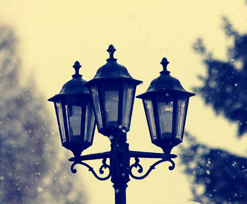 Snow winter light
