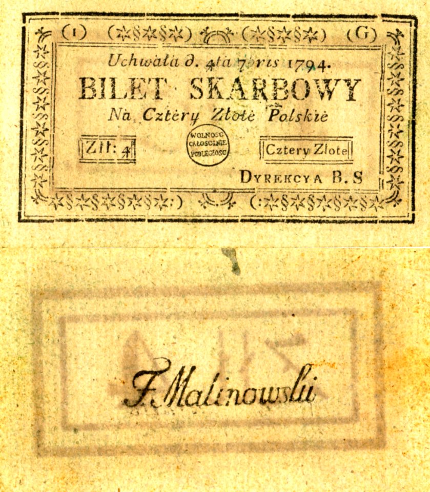 Bilet-skarbowy-4zlote.polskie-1794
