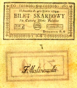 Bilet-skarbowy-4zlote.polskie-1794
