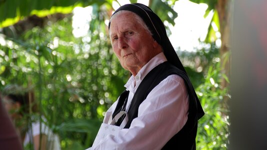 Elderly woman portrait old age