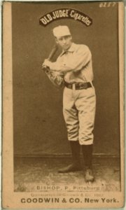 Bill Bishop, Pittsburgh Alleghenys, baseball card portrait LCCN2007686919