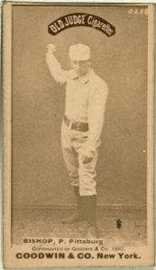 Bill Bishop, Pittsburgh Alleghenys, baseball card portrait LCCN2007686920