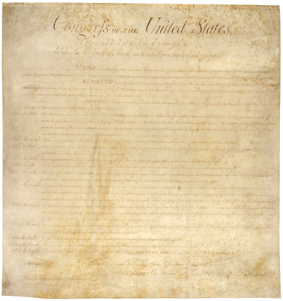 Bill of Rights Pg1of1 AC photo