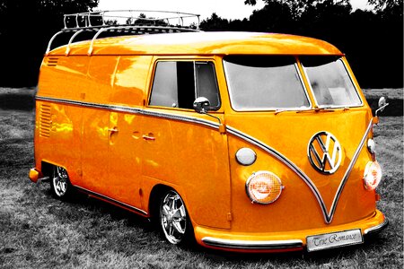 Van volkswagen vintage photo