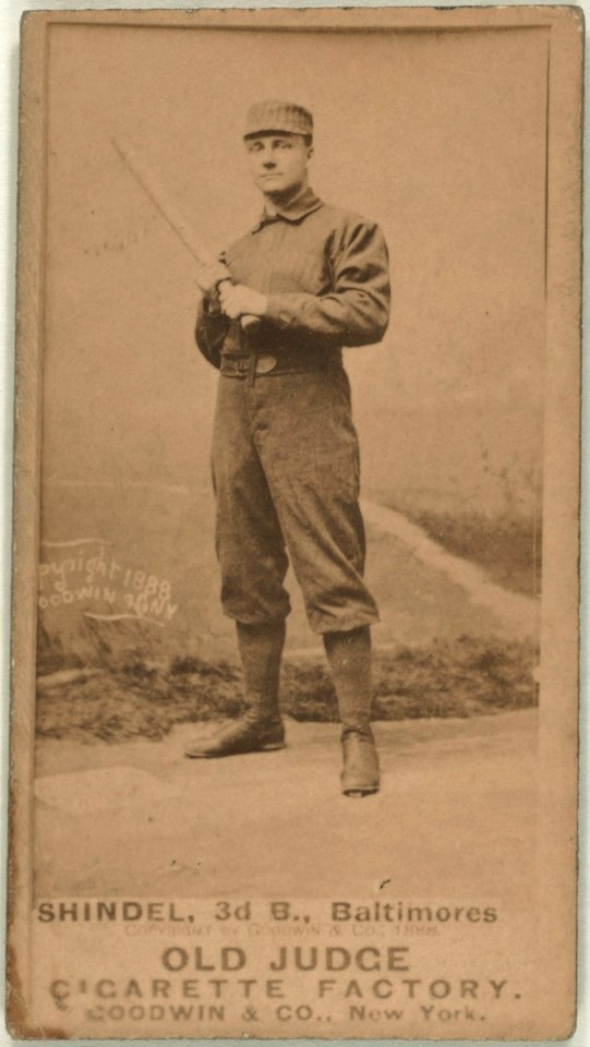 Bill Shindle, Baltimore Orioles, baseball card portrait LCCN2007686975