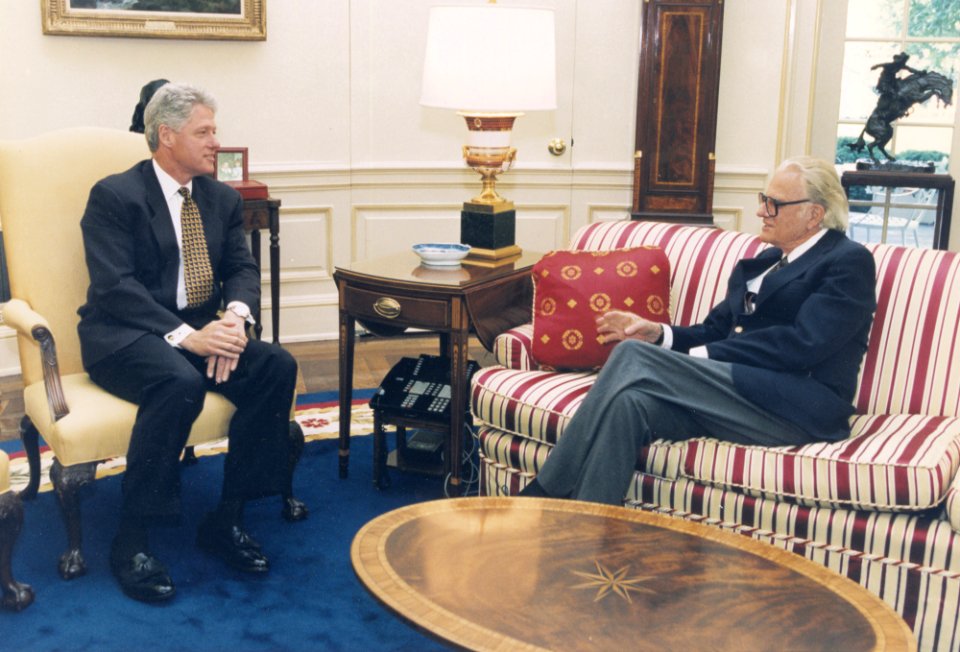 Billy Graham and Bill Clinton