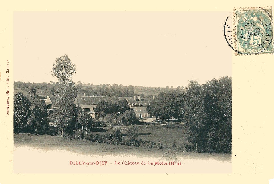Billy-sur-Oisy-FR-58-carte postale-château de la Motte-1
