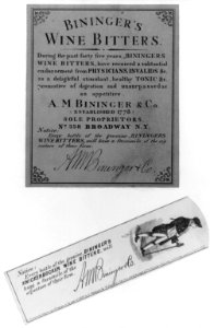 Bininger's Wine Bitters LCCN2001701439