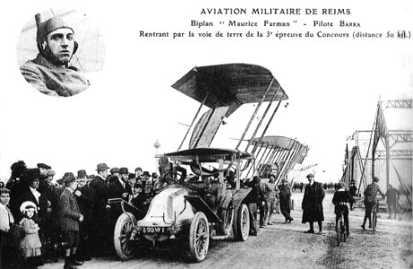 Biplan Farman concours militaire 1911 Barra