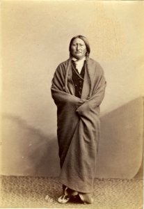 Bird chief, Arapaho (standing) photo