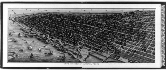 Bird's-eye view of Galveston, Texas LCCN2004670905