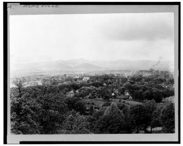 Bird's-eye view of Asheville, North Carolina LCCN99471621