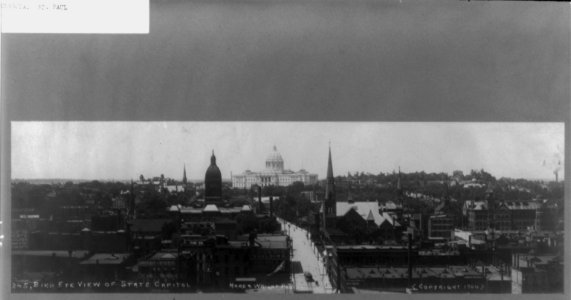 Bird's-eye view of state capitol, St. Paul, Minnestoa LCCN2003675026