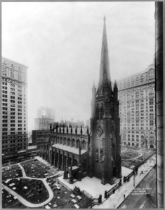 Bird's-eye view of Trinity Church, New York City LCCN2003671059