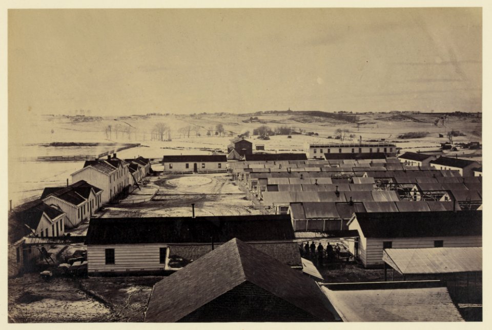 Bird's-eye view of Sickel Hospital, Alexandria, Va. LCCN2006681128