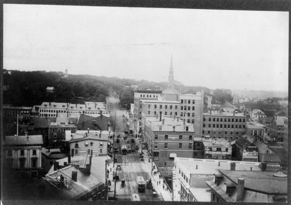 Bird's-eye view of State St., Bangor, Maine LCCN2007675523
