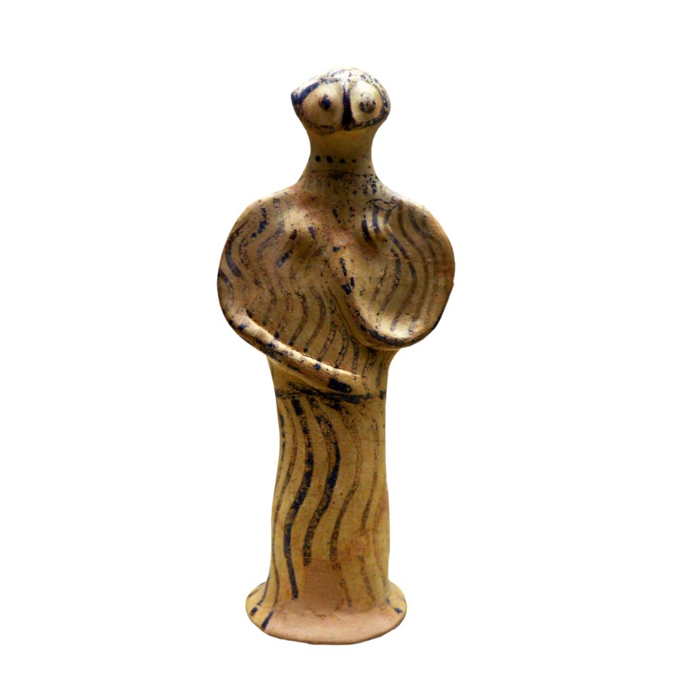 Bird-like feminine idole-MAHG 020278-P6130494-white