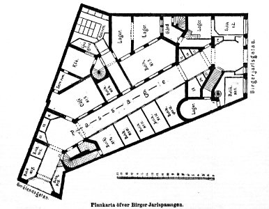 Birger Jarlspassagen plan 1890-tal