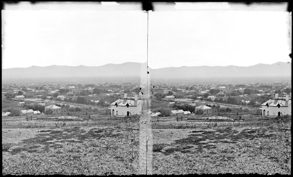 Birdseye (sic) panoramic view of Great Salt Lake City - NARA - 517355