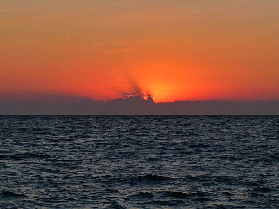 Abendstimmung sunset sea nature