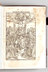 Birgitta, Revelationes celestes, år 1500. Första sidan. Sko ink 21 - Skoklosters slott - 87005